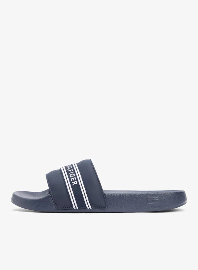 تومي هيلفيغر Logo Tape Webbing Pool Slides